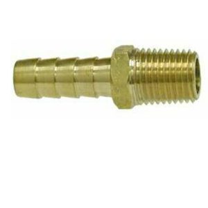 MOELLER 033430-10 Brass Fuel Line Hose Barb (Male 1/4 INCH NPT X 5/16 INCH BARB)