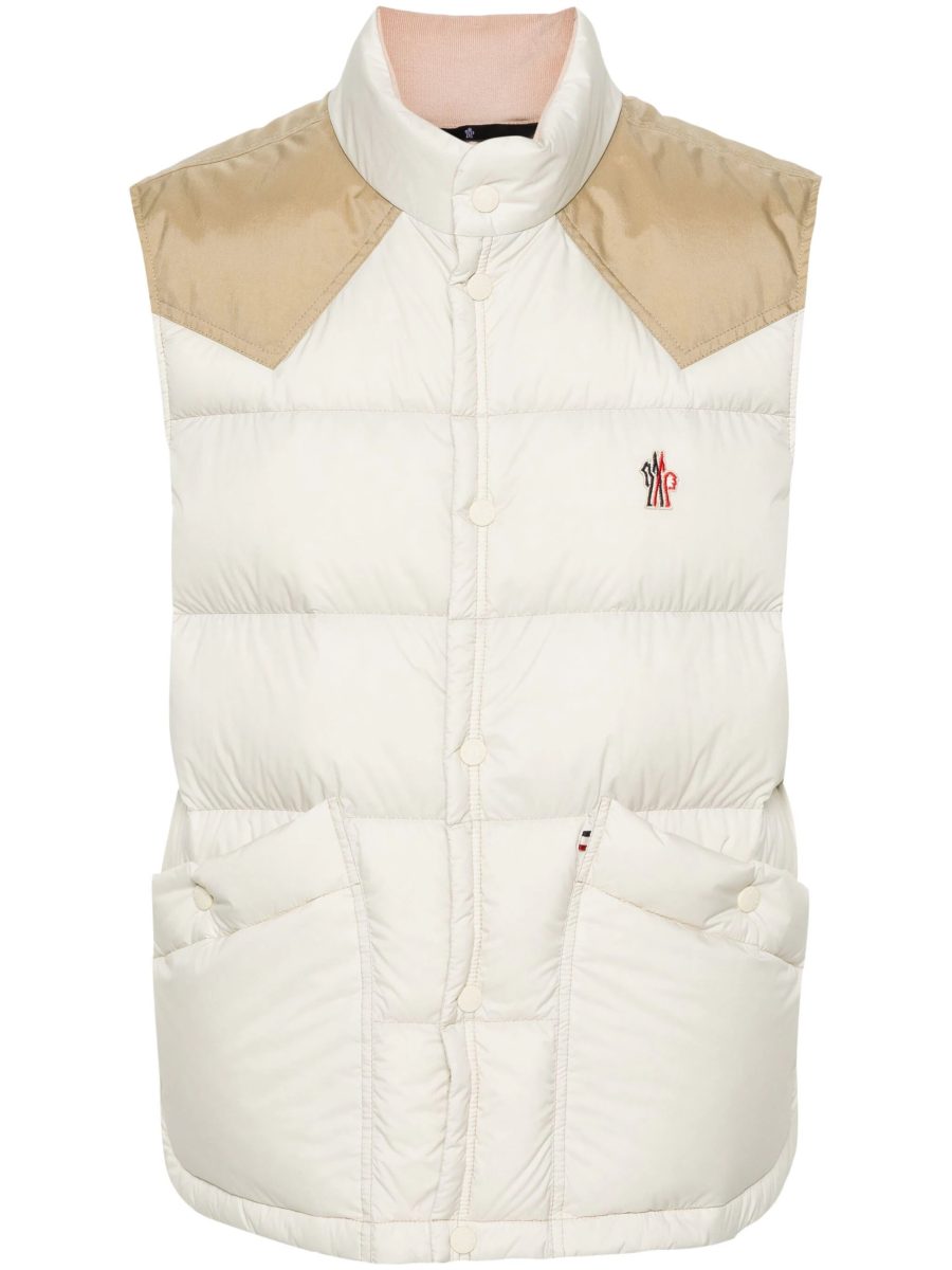 MONCLER GRENOBLE Veny Down Gilet Beige