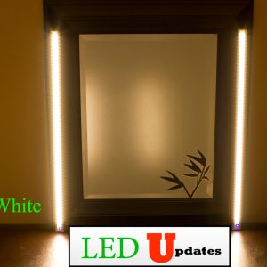 Make up mirror LED light dual U3014 vanity LED light set Warm white + UL 2A Powe