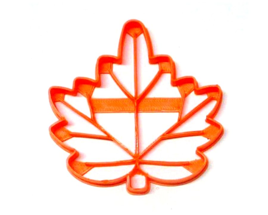 Maple Leaf With Detail Leaves Fall Autumn Canadian Symbol Cookie Cutter PR2943