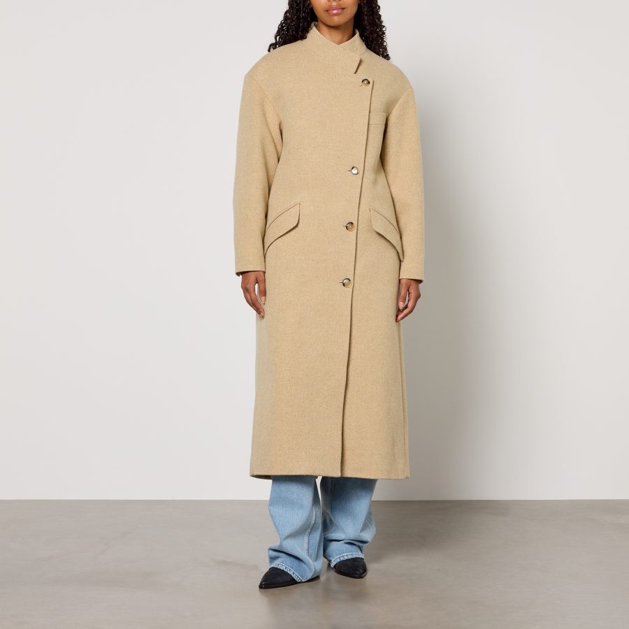 Marant Etoile Lewina Wool-Blend Longline Coat - UK 6