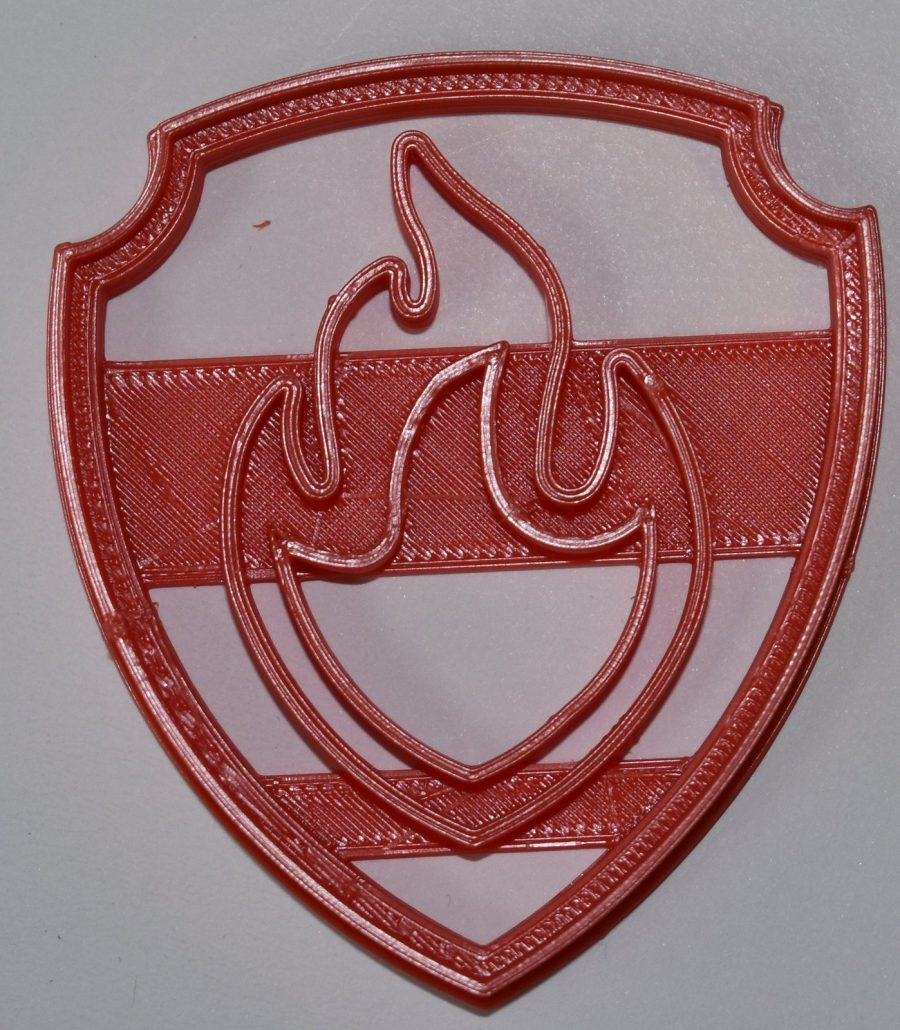 Marshall Paw Patrol Badge Logo Fire Fighter Cookie Cutter 3D Printed USA PR658