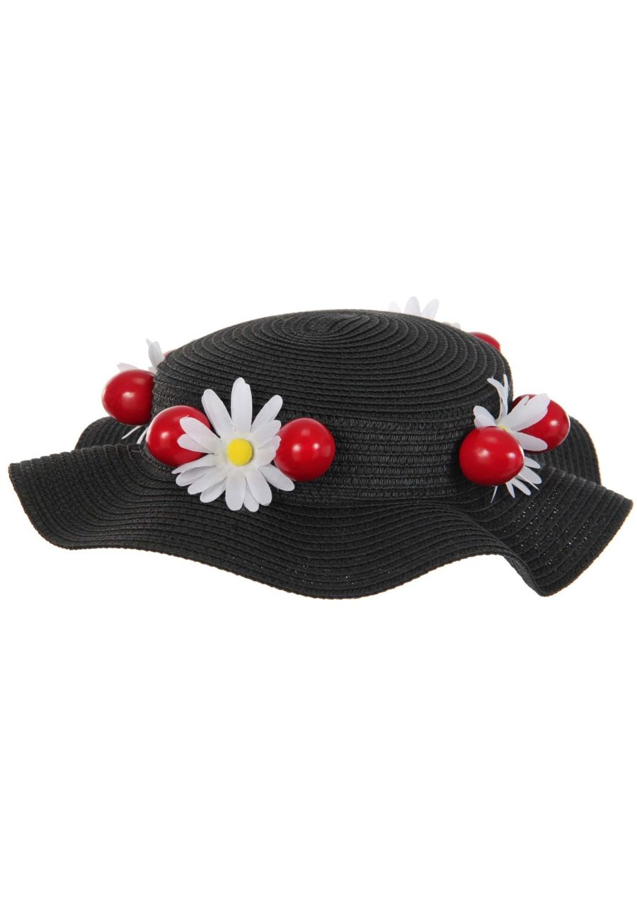 Mary Poppins Black Costume Hat