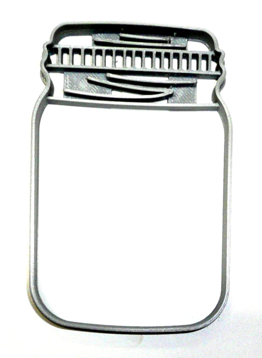 Mason Jar Detailed Lid Large Size Cookie Cutter Baking Tool USA PR3438