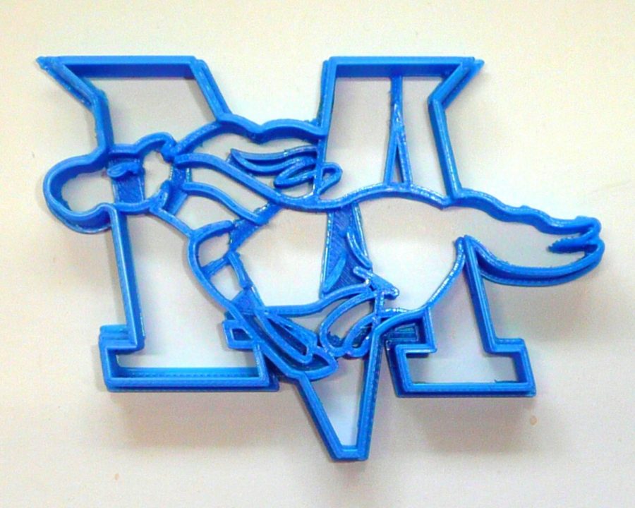 Meadowdale High School Washington Mavericks M Mustang Cookie Cutter USA PR3499