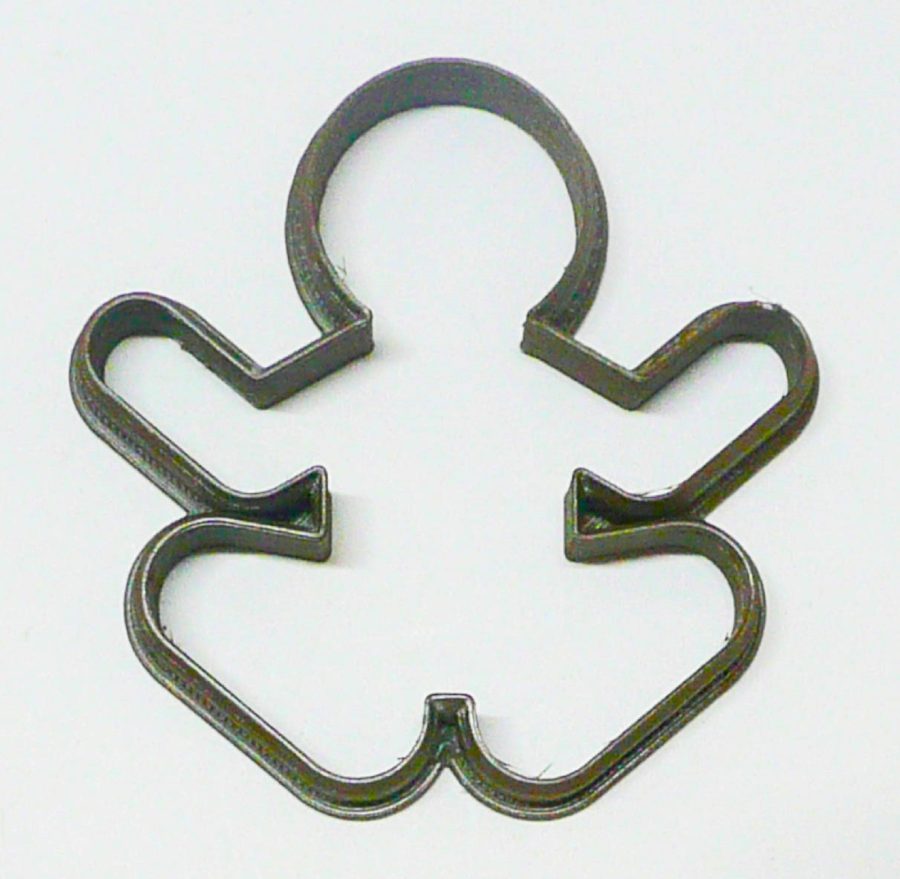 Meditating Yoga Gingerbread Man Outline Christmas Cookie Cutter USA PR2149