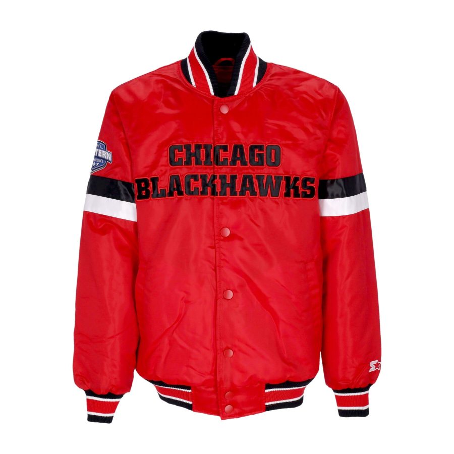 Men's Bomber Jacket NHL Home Game Satin Jacket Chibla Original Team Colors