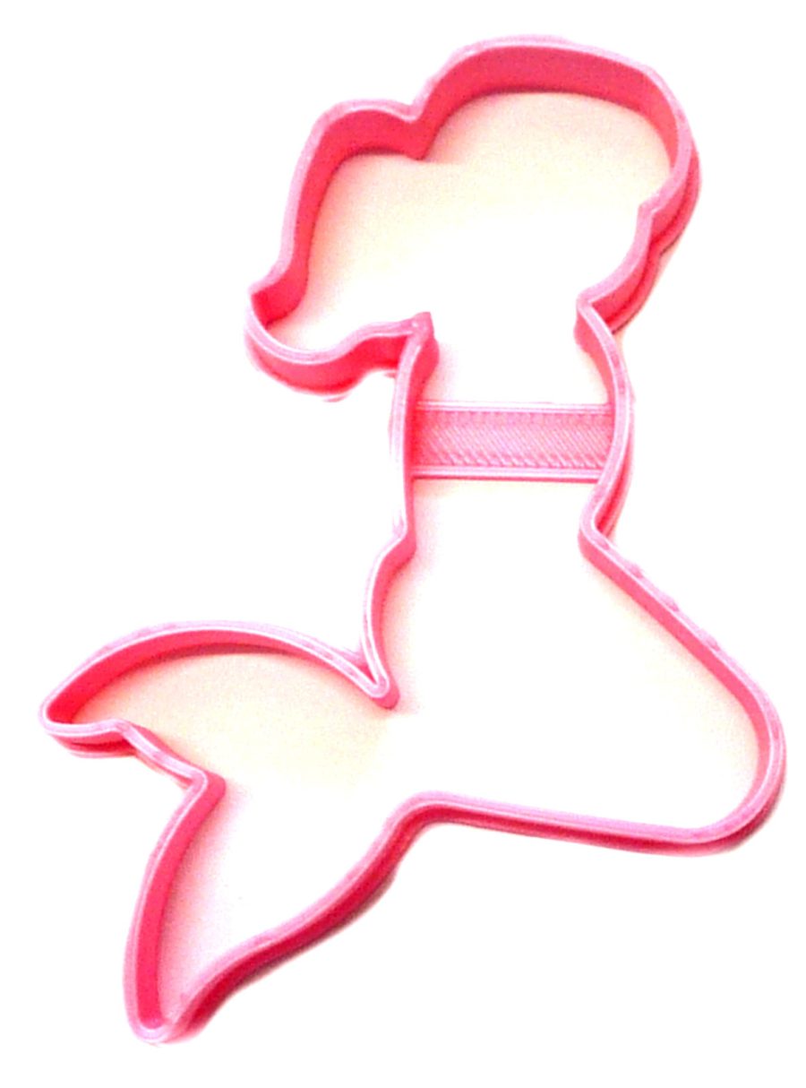 Mermaid Woman Pony Tail Folklore Aquatic Ocean Creature Cookie Cutter USA PR2441