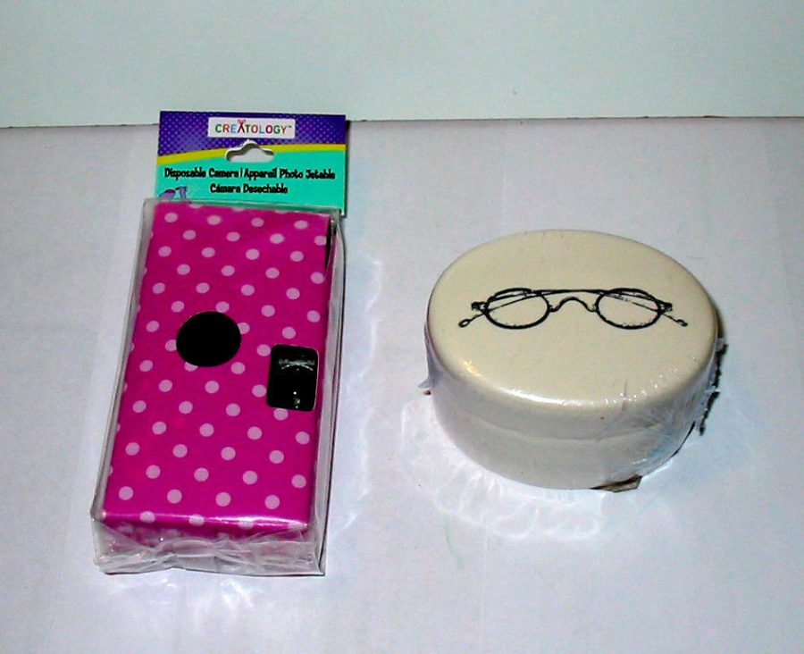 Michaels Celebrate it Disposable Camera & Trinket Box 3" x 2 1/2" Weddings 56P