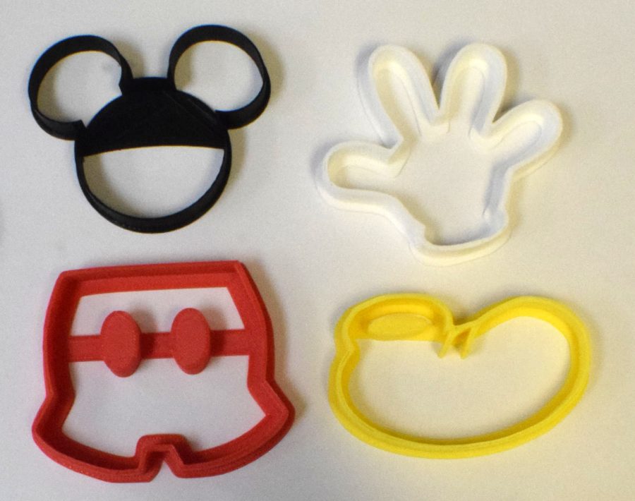 Mickey Mouse Cartoon Character Set of 4 Cookie Cutters USA PR506