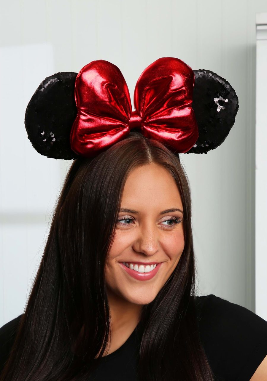 Minnie Black Sequin Ears Headband