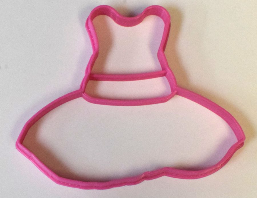 Minnie Mouse Dress Cartoon Disney Cookie Cutter Baking Tool 3D Printed USA PR531