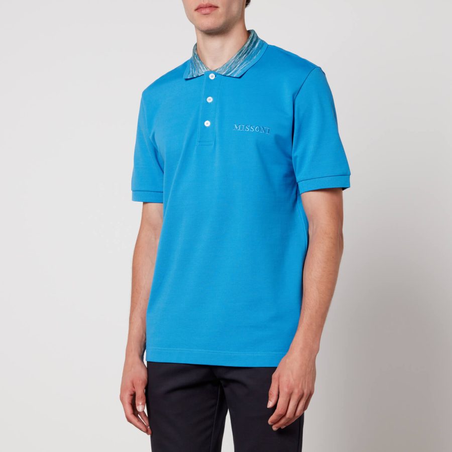 Missoni Cotton-Piqué Polo Shirt - M