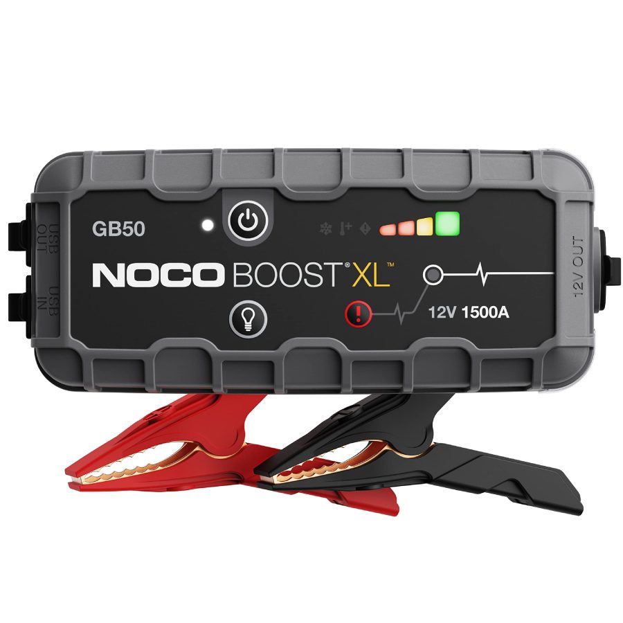 NOCO GB50 Boost XL 1500 Amp 12-Volt UltraSafe Lithium Jump Starter Box, Car Battery Booster Pack, Portable Power Bank Charger, and Jumper Cables for up to 7-Liter Gasoline and 4-Liter Diesel Engines