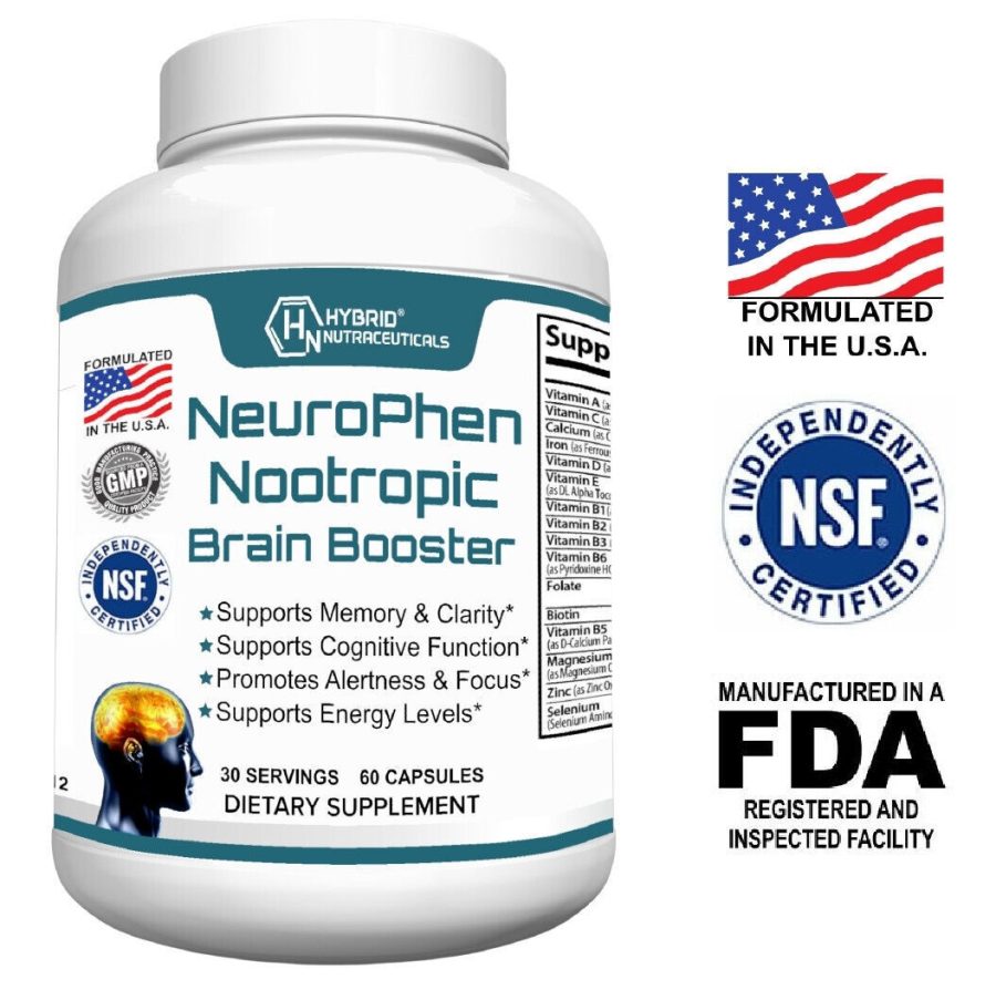 NeuroPhen Nootropics Brain Support Supplement + Phosphatidylserine, Brain Boost