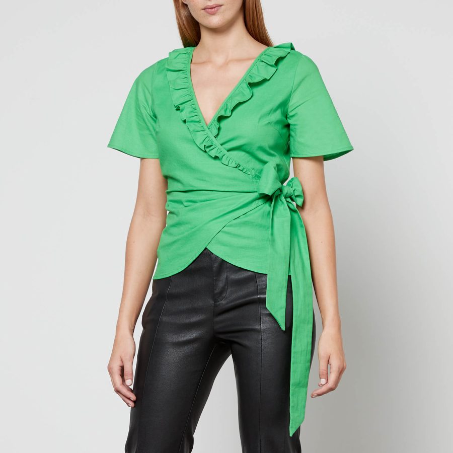 Never Fully Dressed Poplin Roma Top - S