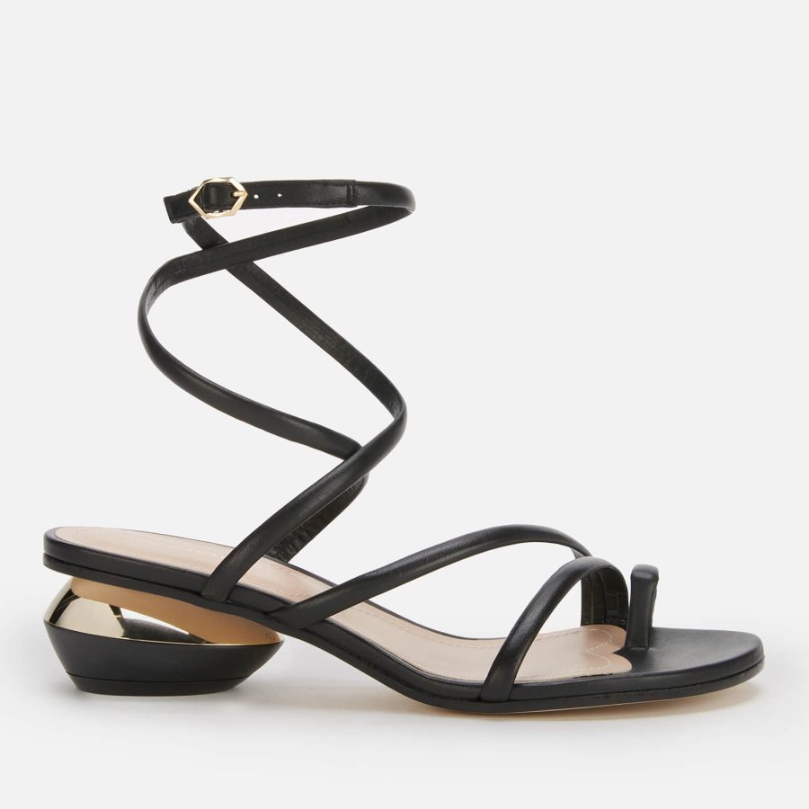 Nicholas Kirkwood Women's 45Mm Beya Maxi Leather Sandals - Black - UK 7