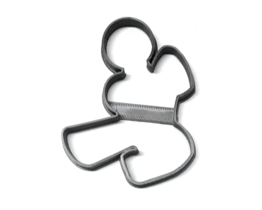 Ninja Gingerbread Man Outline Pose 3 Christmas Cookie Cutter USA PR3210