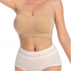 Non Slip Stretchy Bandeau Skin Color Bra