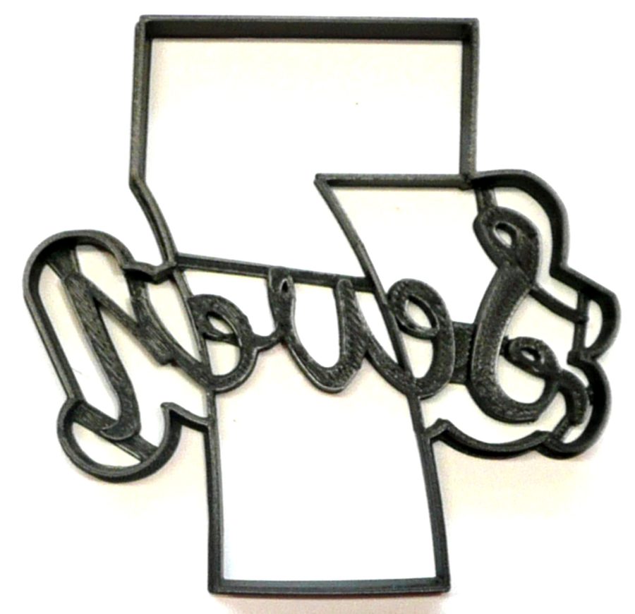 Number Seven 7 With Word Birthday Anniversary Cookie Cutter USA PR2408