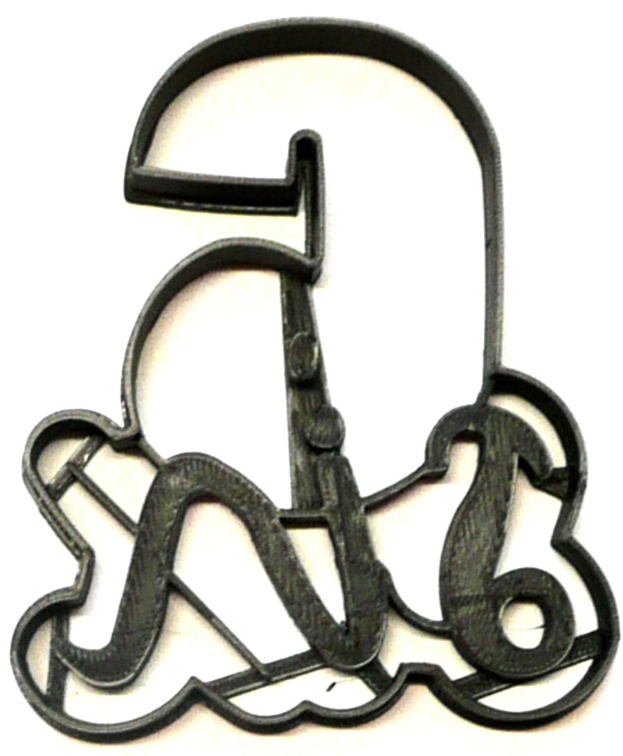 Number Six 6 With Word Birthday Anniversary Cookie Cutter USA PR2407