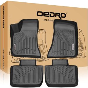 OEDRO? Floor Mats for 2011-2020 Dodge Charger/Chrysler 300 RWD, Black TPE All-Weather Floor Liners