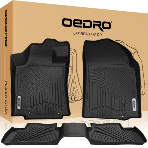 OEDRO? Floor Mats for 2014-2015 Nissan Altima & 2016-2020 Maxima, All-Weather Guard TPE Full Set Floor Liners