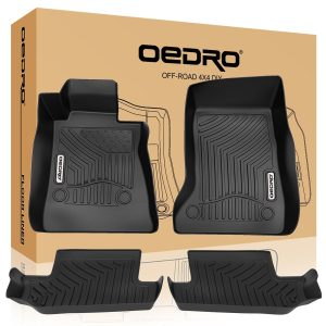 OEDRO? Floor Mats for 2016-2020 Chevrolet Camaro, Unique Black TPE All-Weather Guard Full Set Liners