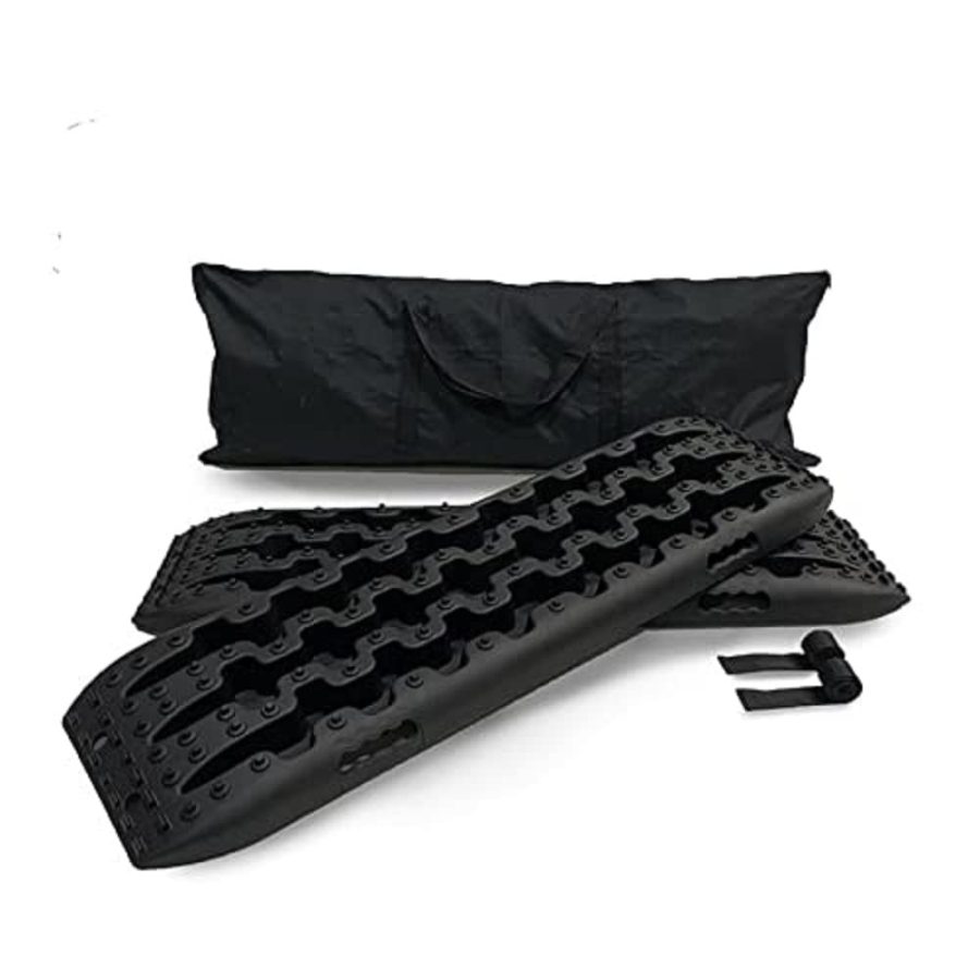 OVERLAND 19169911 Recovery Ramp Small with Pull Strap and Storage Bag - Black/Black