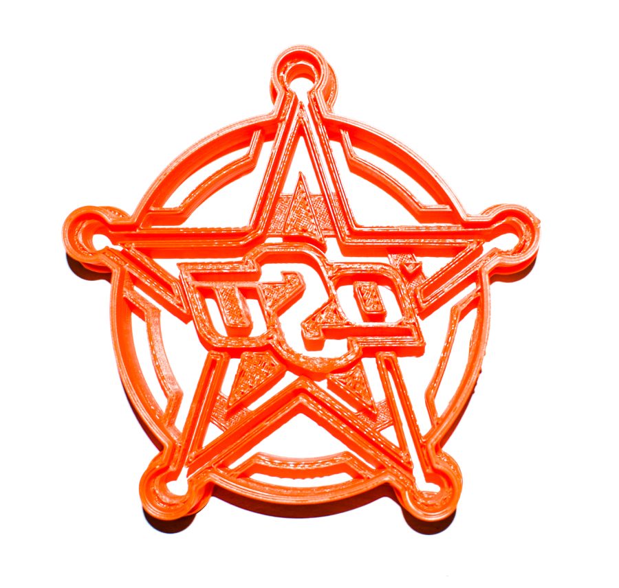 Oklahoma State Cowboys Sheriff Star Football Cookie Cutter 3D Printed USA PR2221