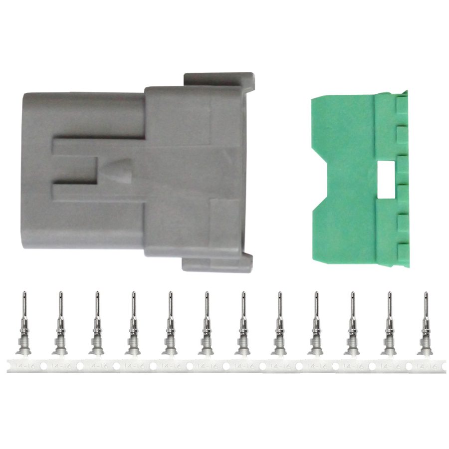 PACER TDT04F-12RP DT DEUTSCH RECEPTACLE REPAIR KIT 14-18 AWG (12 POSITIONS)