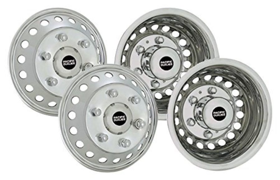 PACIFIC DUALIES 44-1608A Polished Stainless Steel Wheel Simulator Kit for 2012-2021 Dodge, Mercedes and Freightliner Sprinter Van