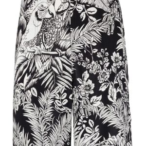 PALM ANGELS Jungle Parrots Shorts Black