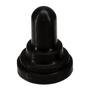 PANELTRONICS 048-002 TOGGLE SWITCH BOOT - 23/32 INCH ROUND NUT - BLACK F/TOGGLE SWITCH