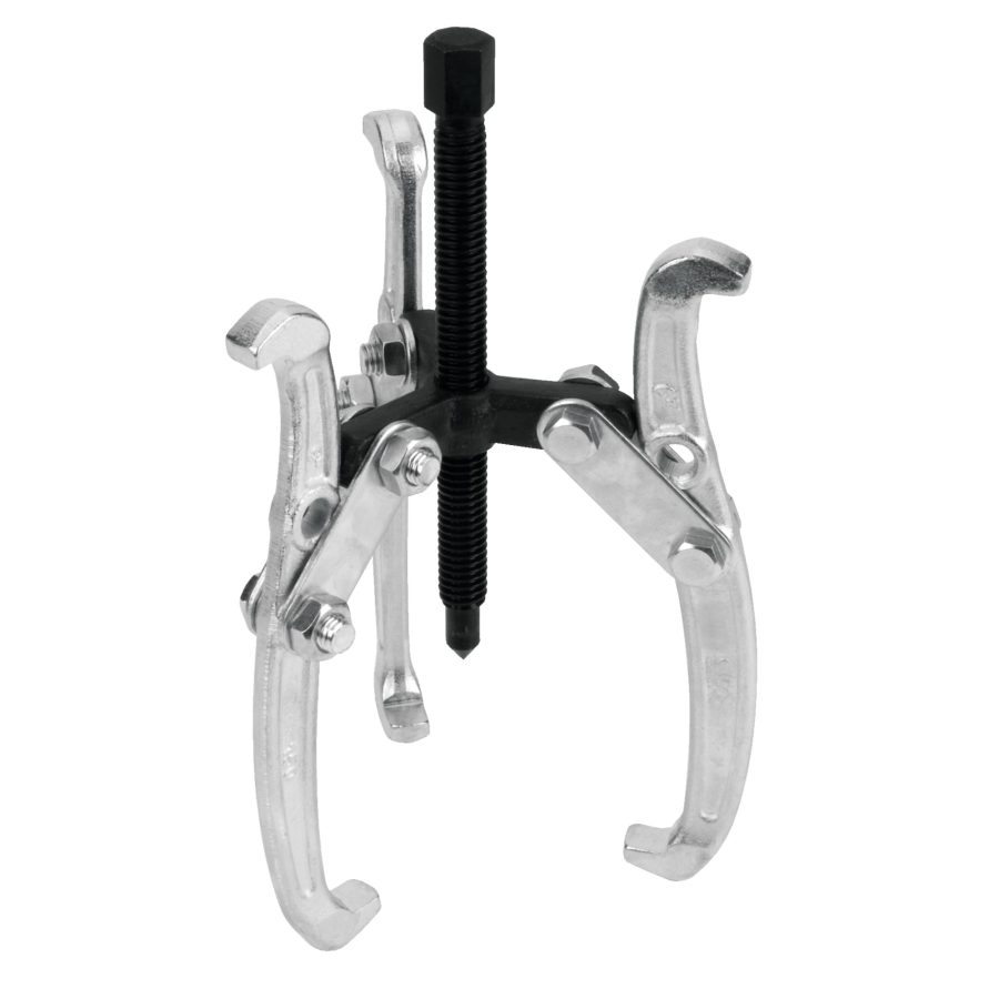 PERFORM TOOL W137P 6-Inch 3-Jaw Gear Puller with Reversible Design for Vehicle Maintenance and Repair, Drop-Forged Steel, Chrome Plating