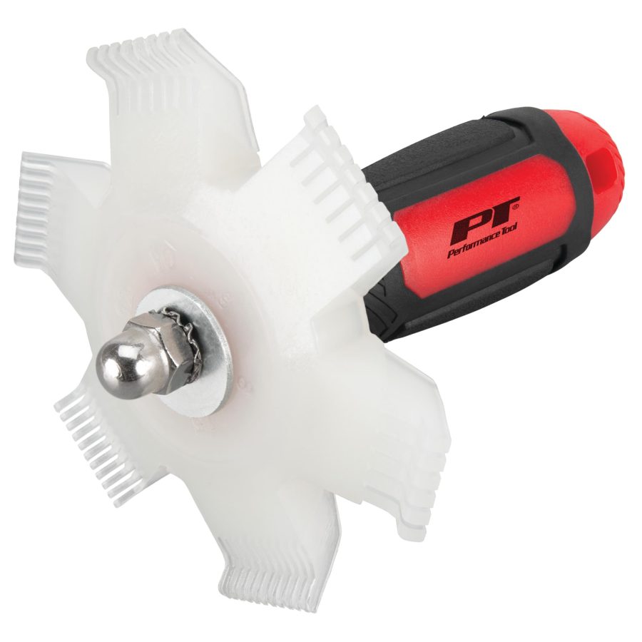 PERFORM TOOL W80755 Radiator Fin Straightener, Straighten Damaged Core Fins on Radiators, Heater Cores, A/C Condensers, and Evaporator Coils, Cleans Bugs and Debris, Works on Appliances