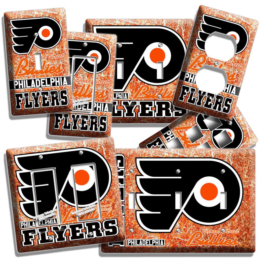 PHILADELPHIA FLYERS HOCKEY TEAM LIGHT SWITCH OUTLET WALLPLATE BEDROOM ROOM DECOR