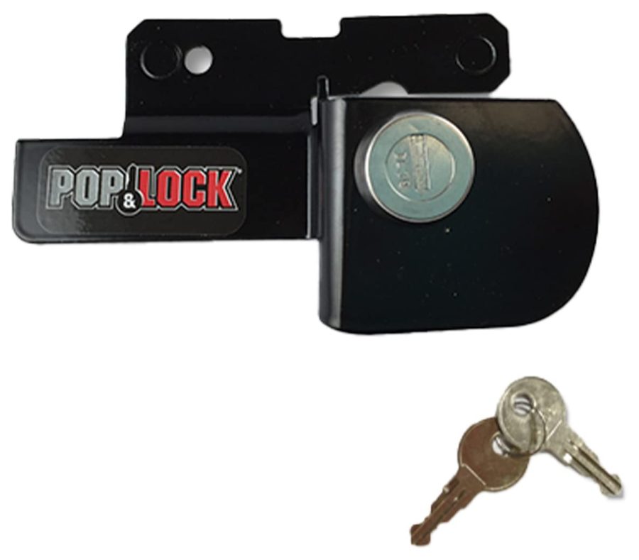 POP & LOCK PL2500 Black Manual Tailgate Lock for Ford (Works Without Factory Lock)