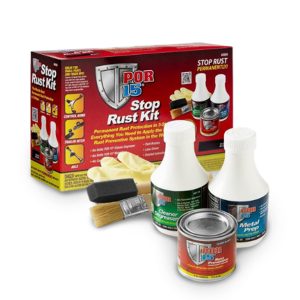 POR 15 40909 Stop Rust Kit, Non-Porous Coating Seals and Protects Metal from Rust and Corrosion, Gloss Black