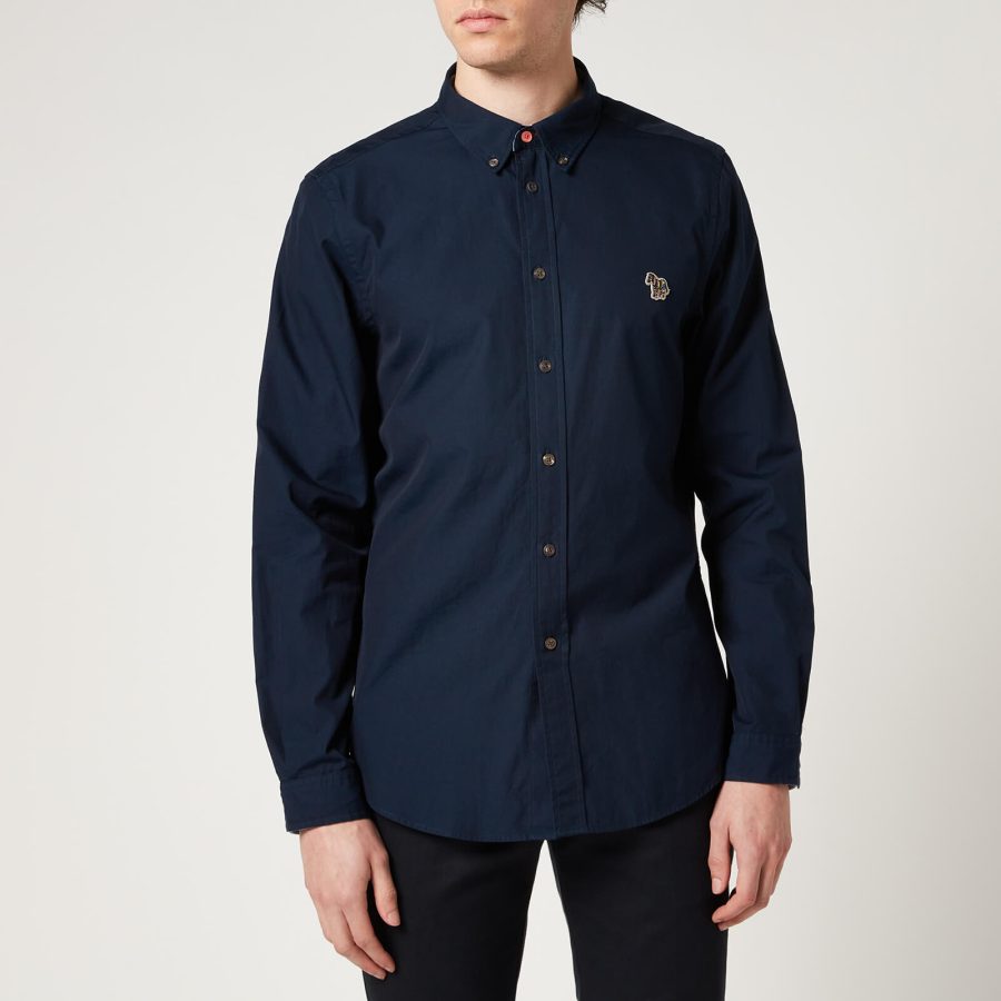 PS Paul Smith Men's Zebra Badge Tailored Shirt - Inky - S