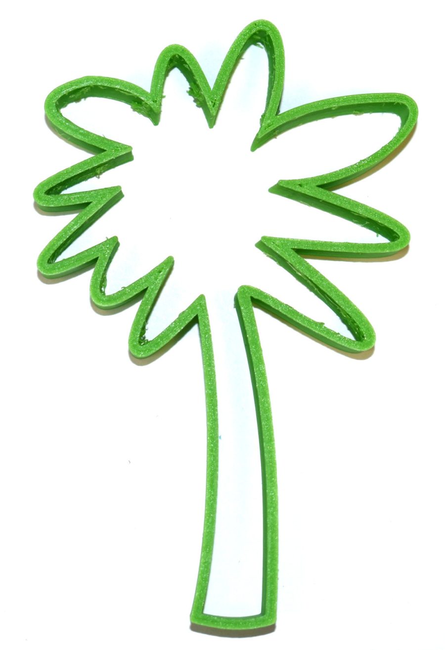 Palm Tree Tropical Island Vacation Peace Cookie Cutter 3D Printed USA PR592