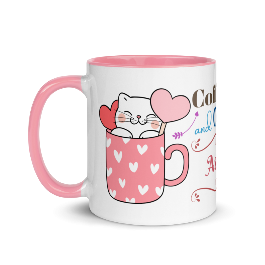 Personalized Coffee Mug 11oz | Add Your Name to Adorable Coffee and Cats