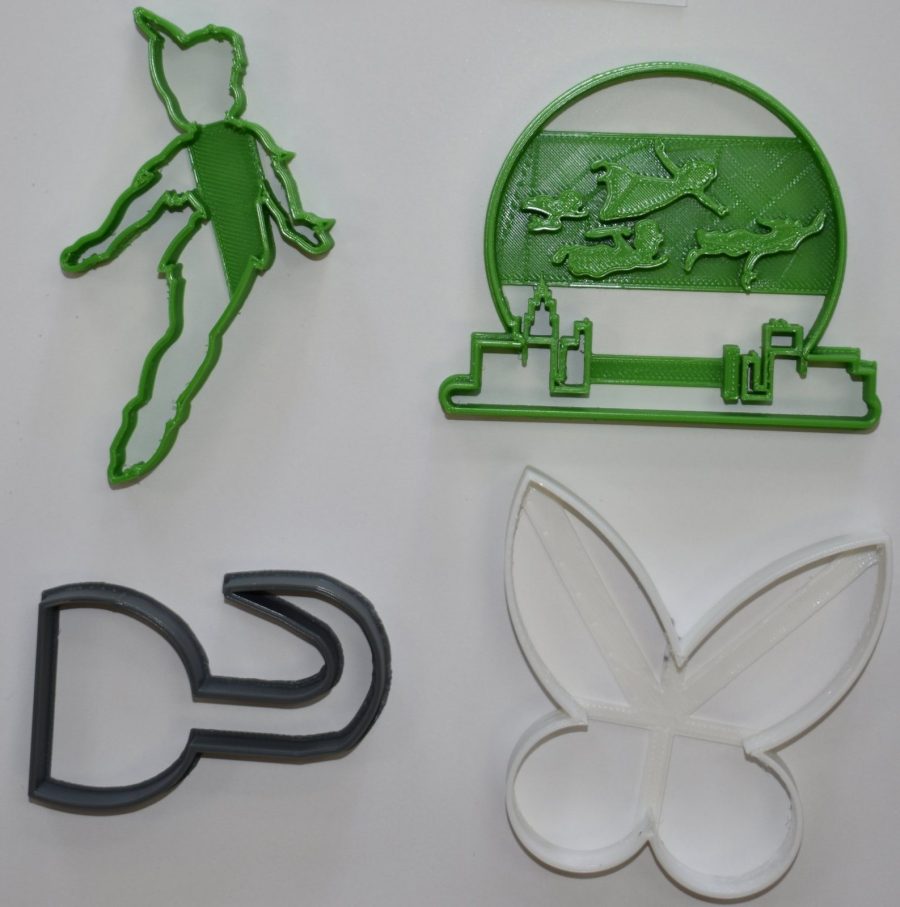 Peter Pan Flying Tinker Bell Fairy Wings Hook Set Of 4 Cookie Cutters USA PR1084