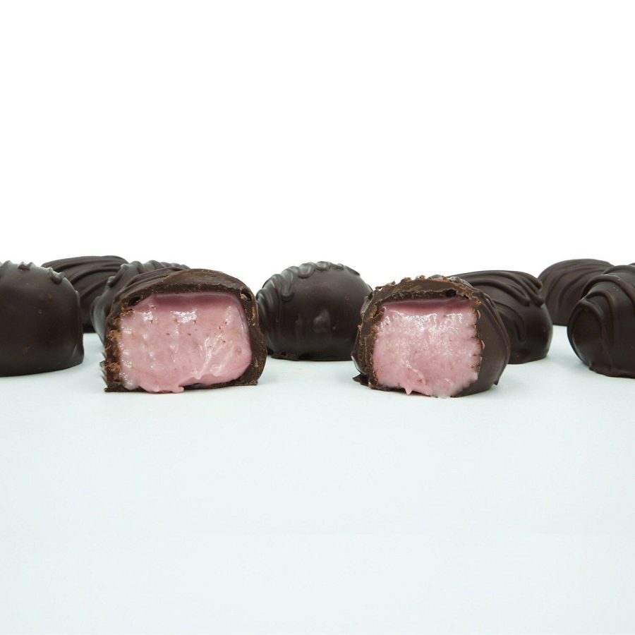 Philadelphia Candies Homemade Raspberry Creams, Dark Chocolate 1 Pound Gift Box