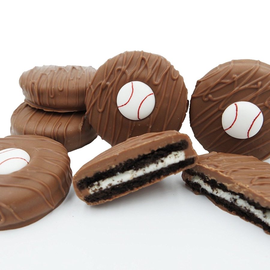 Philadelphia Candies Milk Chocolate Covered OREO® Cookies, Baseball Gift 8 Ounce