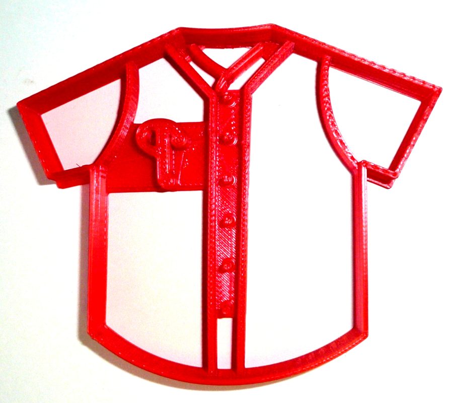 Philadelphia Phillies Theme P Letter Baseball Jersey Cookie Cutter USA PR2543