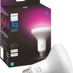 Philips - Hue BR30 Bluetooth 85W Smart LED Bulb - White and Color Ambiance