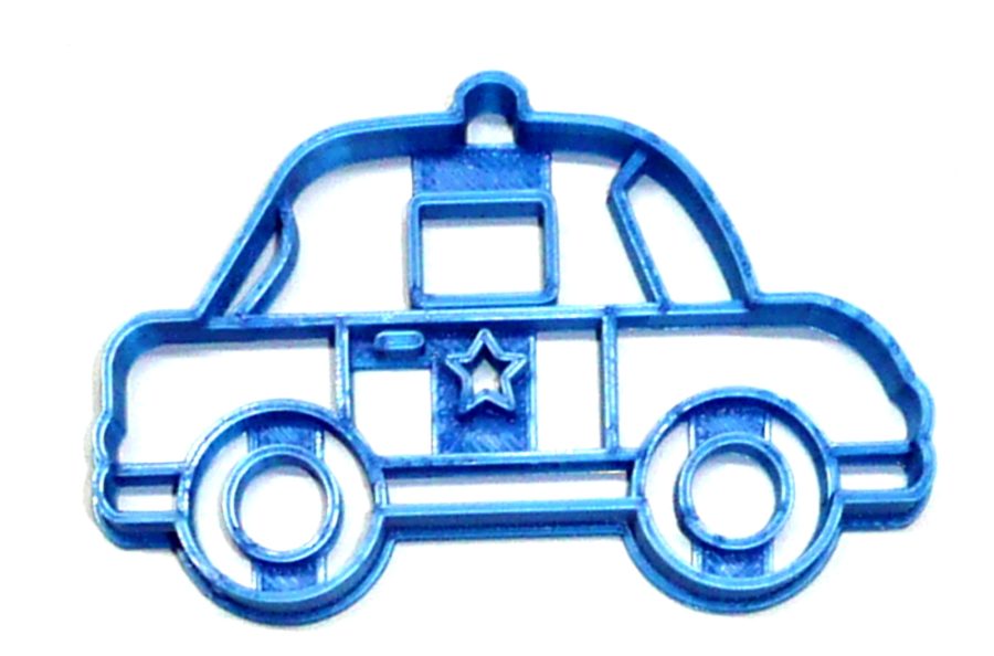 Police Car Ground Emergency Vehicle Transport Patrol Cookie Cutter USA PR2607