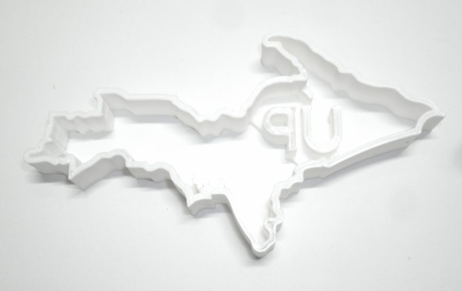 Pure Michigan Upper Peninsula UP In Outline Cookie Cutter 3D Printed USA PR998