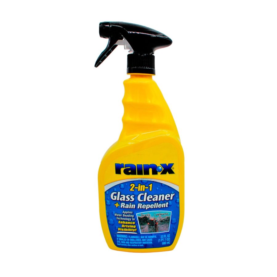 RAIN-X 5071268 2-in-1 Glass Cleaner and Rain Repellant, 23 oz. - Provides a Streak-Free Clean for Automotive Glass While Preventing Sleet, Snow, Ice, and Road Spray Build Up